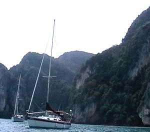 Dreamtime Anchored off Phi Phi